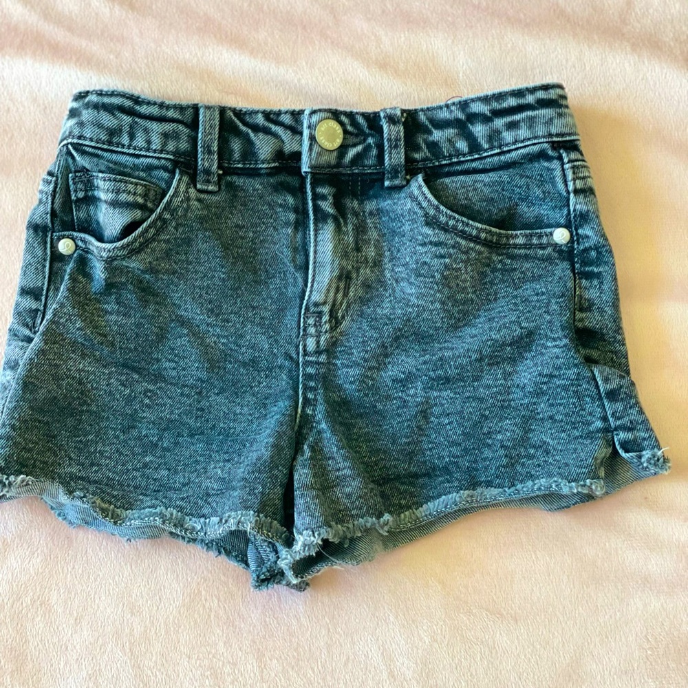 Black Denim Shorts